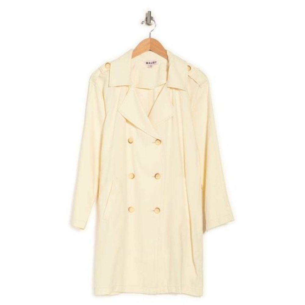 MAUBY Trench Coat In Off White